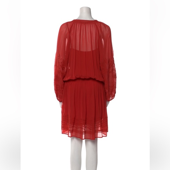 Vanessa Bruno scoop neck knee length dress. Matching separate slip dress under. - Picture 3 of 7